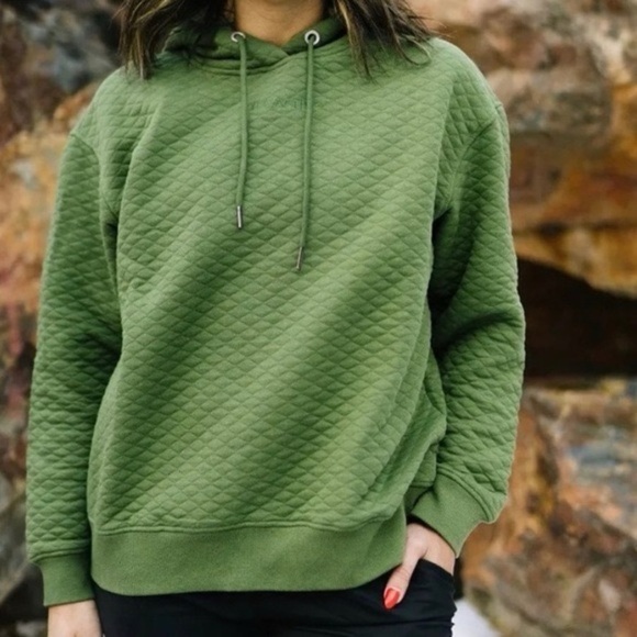 Zyia Active Women’s Pine Quilted Pullover Hoodie in Green Size M - Picture 1 of 11